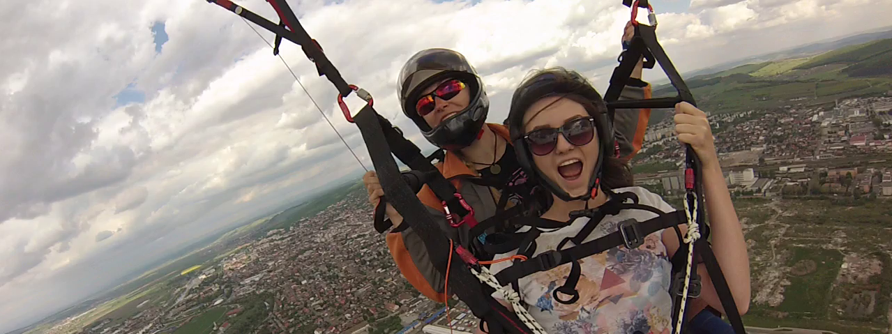 Tandem in Targu-Mures parapanta, tandem, pilot, zbor, Targu-Mures, Mures, scoala