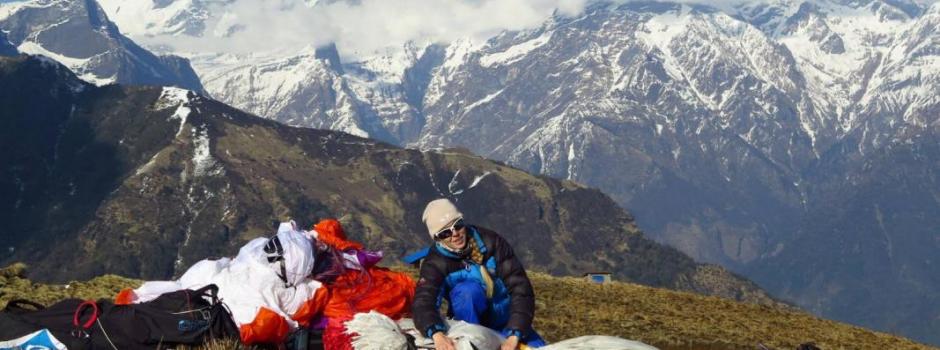 Zbor cu parapanta in Nepal